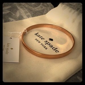 NWT Kate Spade rose gold bangle